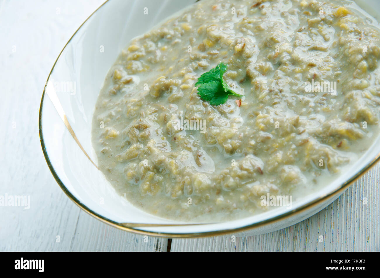 Koottu -  Tamil vegetable added  lentils  dish. South Indian cuisine Stock Photo