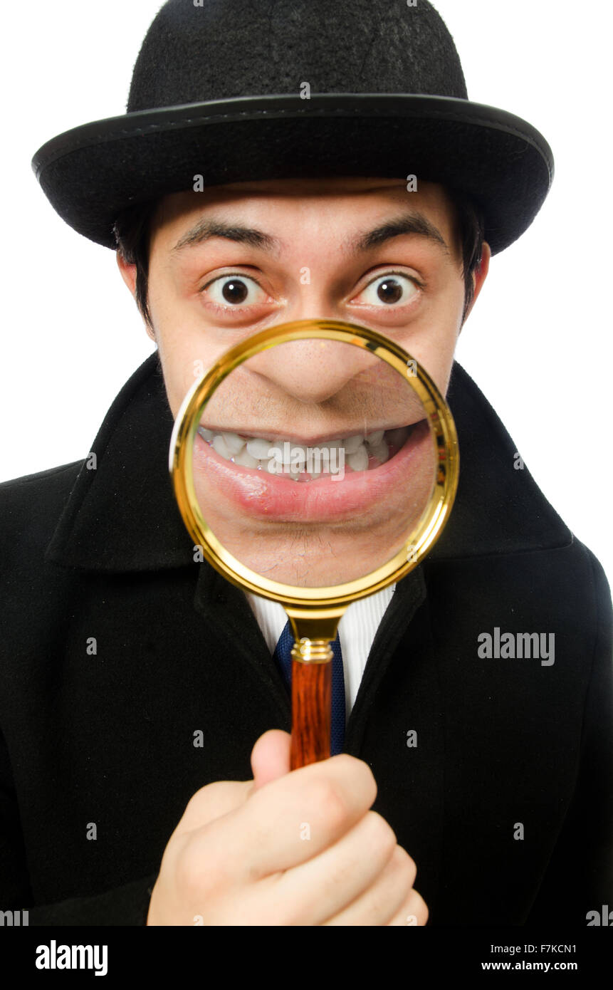 Sherlock holmes magnifying glass hi-res stock photography and images ...