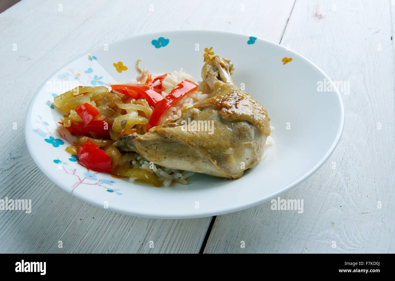 Madagascar Chicken - Akoho sy Sakamalao.chicken dish, we see traces of ...