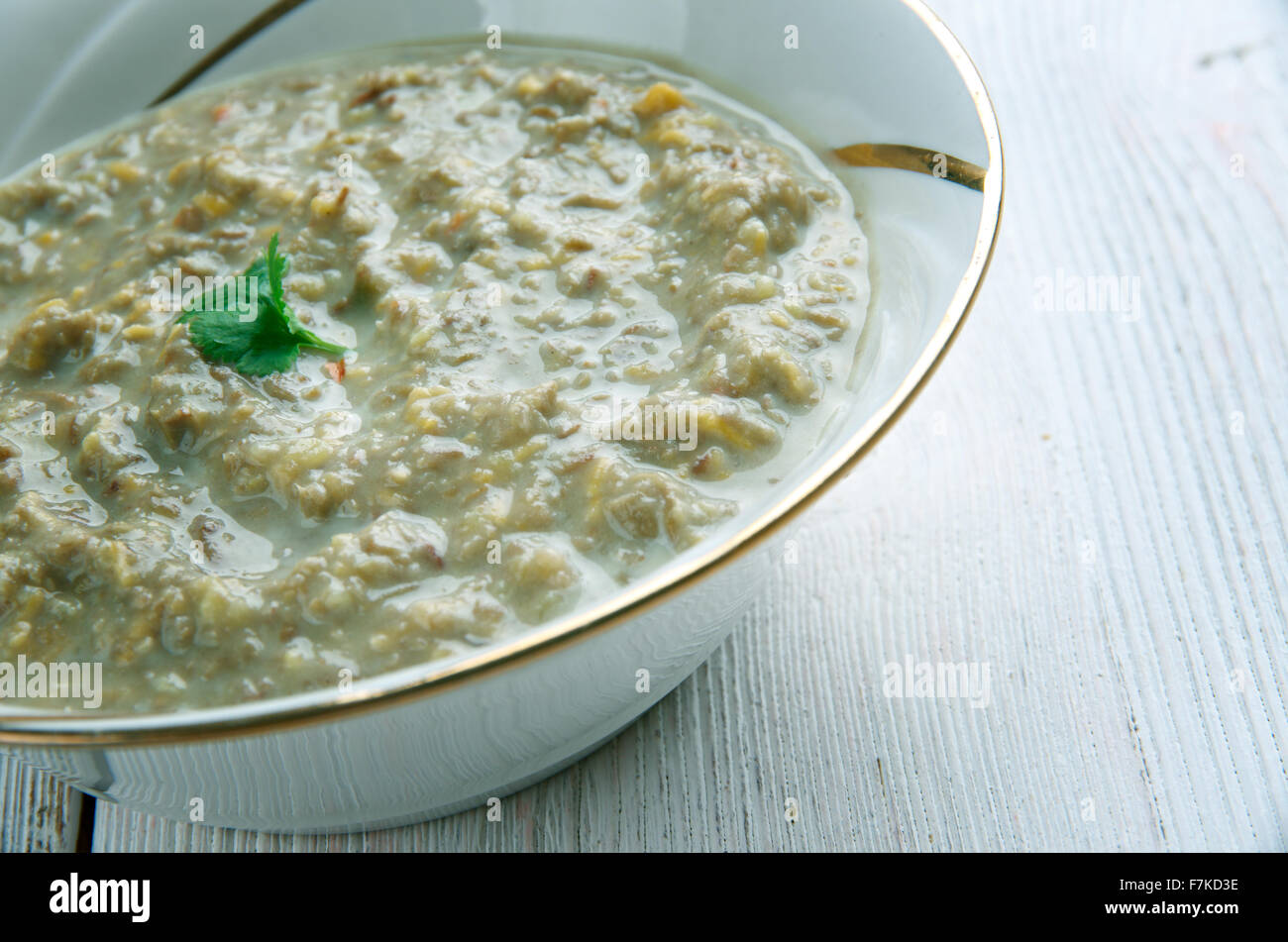 Koottu -  Tamil vegetable added  lentils  dish. South Indian cuisine Stock Photo