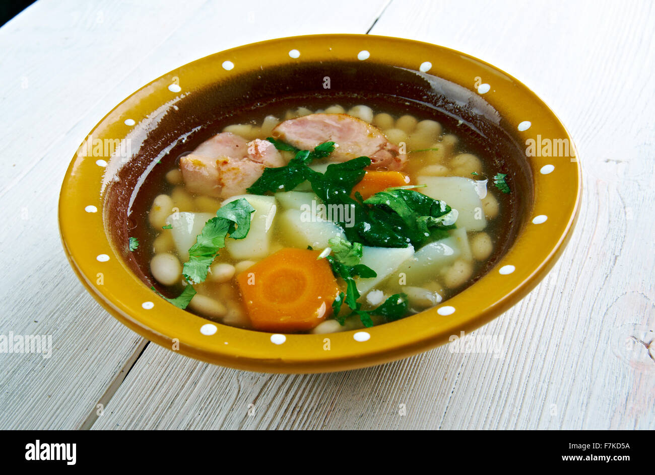 Cuban Caldo Gallego Galician White Bean Soup Stock Photo Alamy