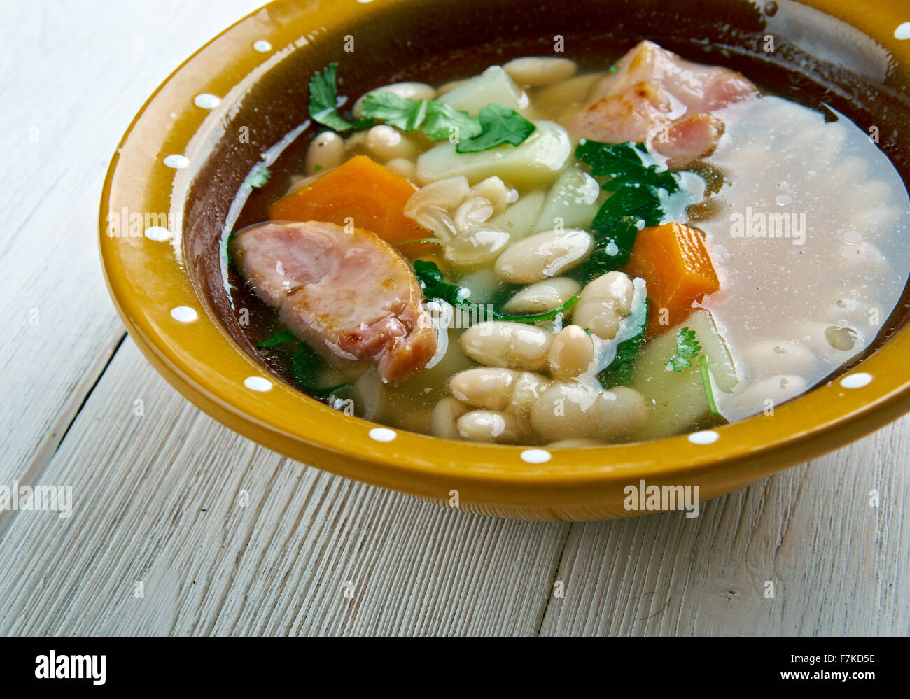 Cuban Caldo Gallego Galician White Bean Soup Stock Photo Alamy