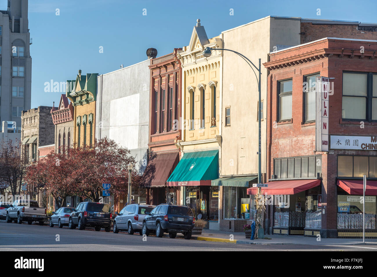 The historic downtown of Baker City, Oregon Stock Photo Alamy