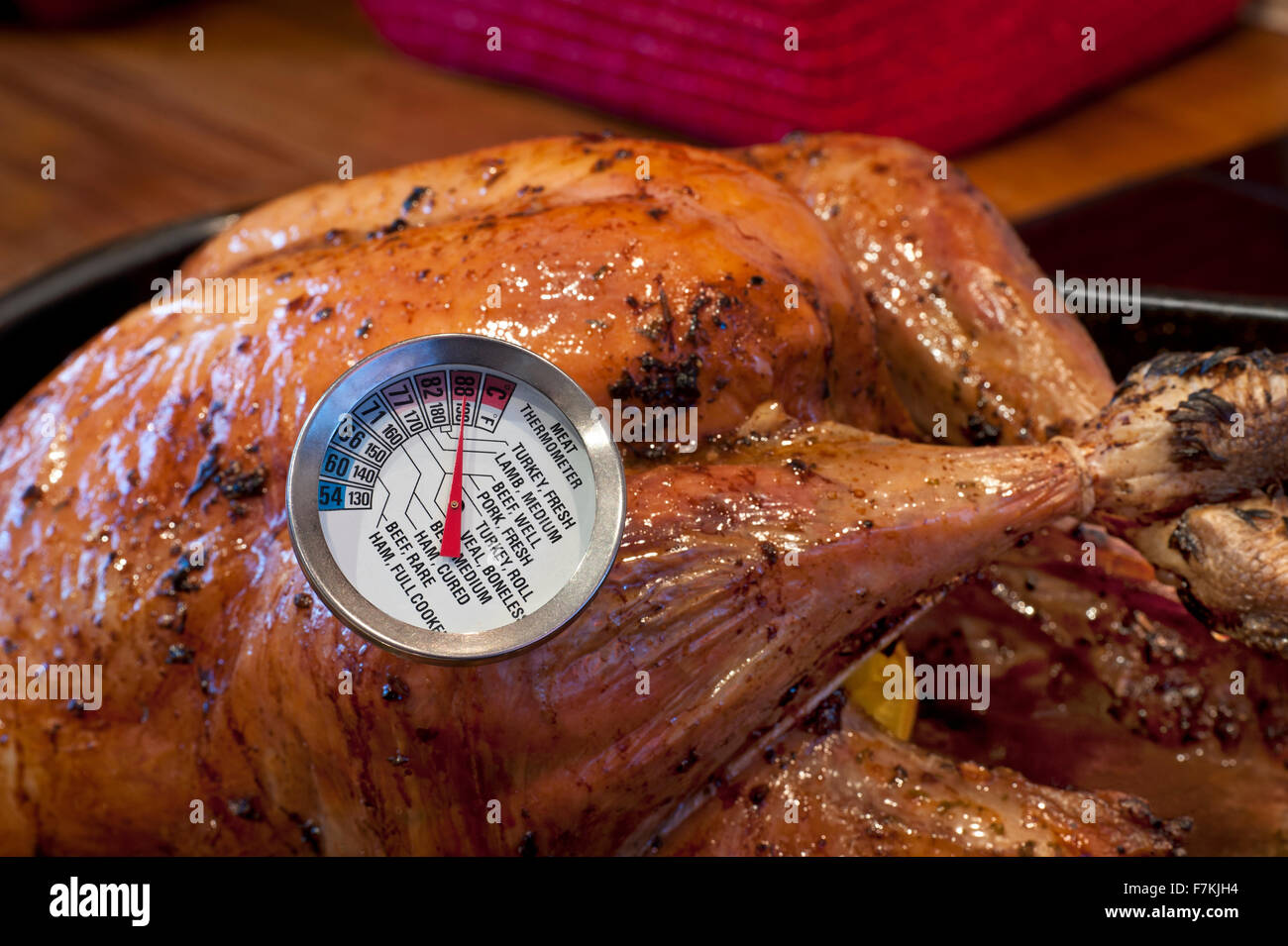 Use a meat thermometer for properly cooked turkey