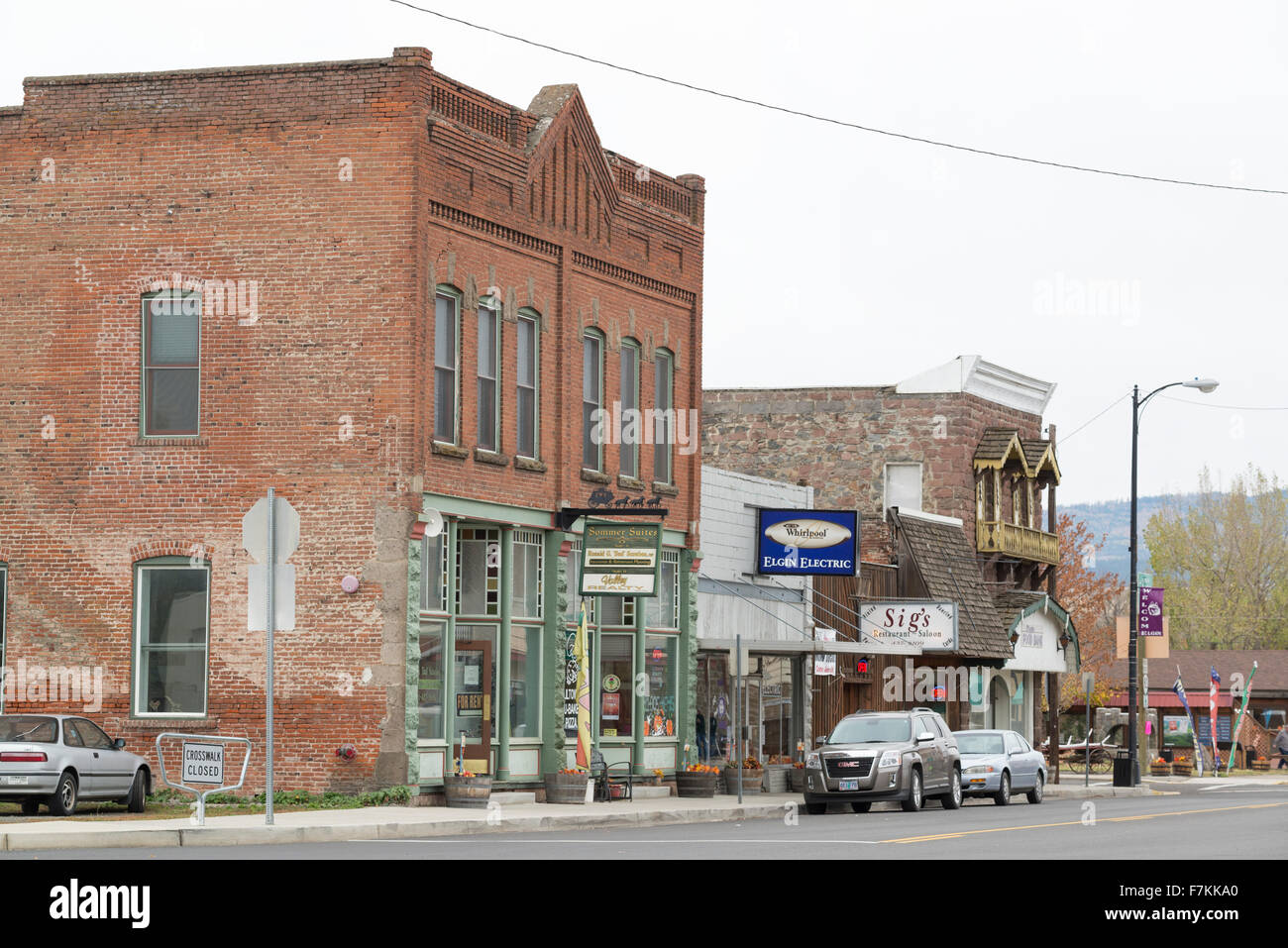 Downtown Elgin, Oregon Stock Photo Alamy