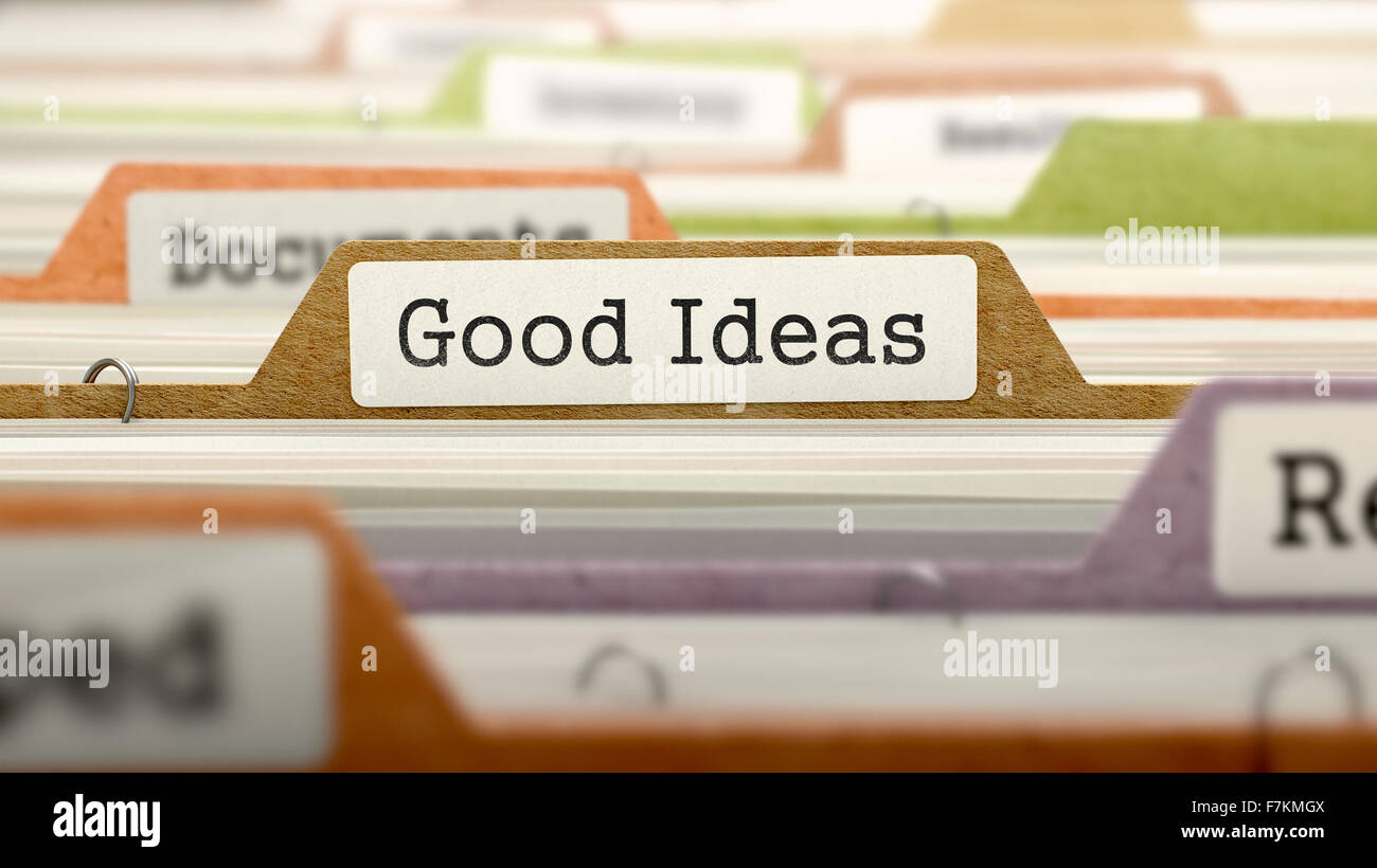 Good Ideas Folder Name in Directory Stock Photo Alamy
