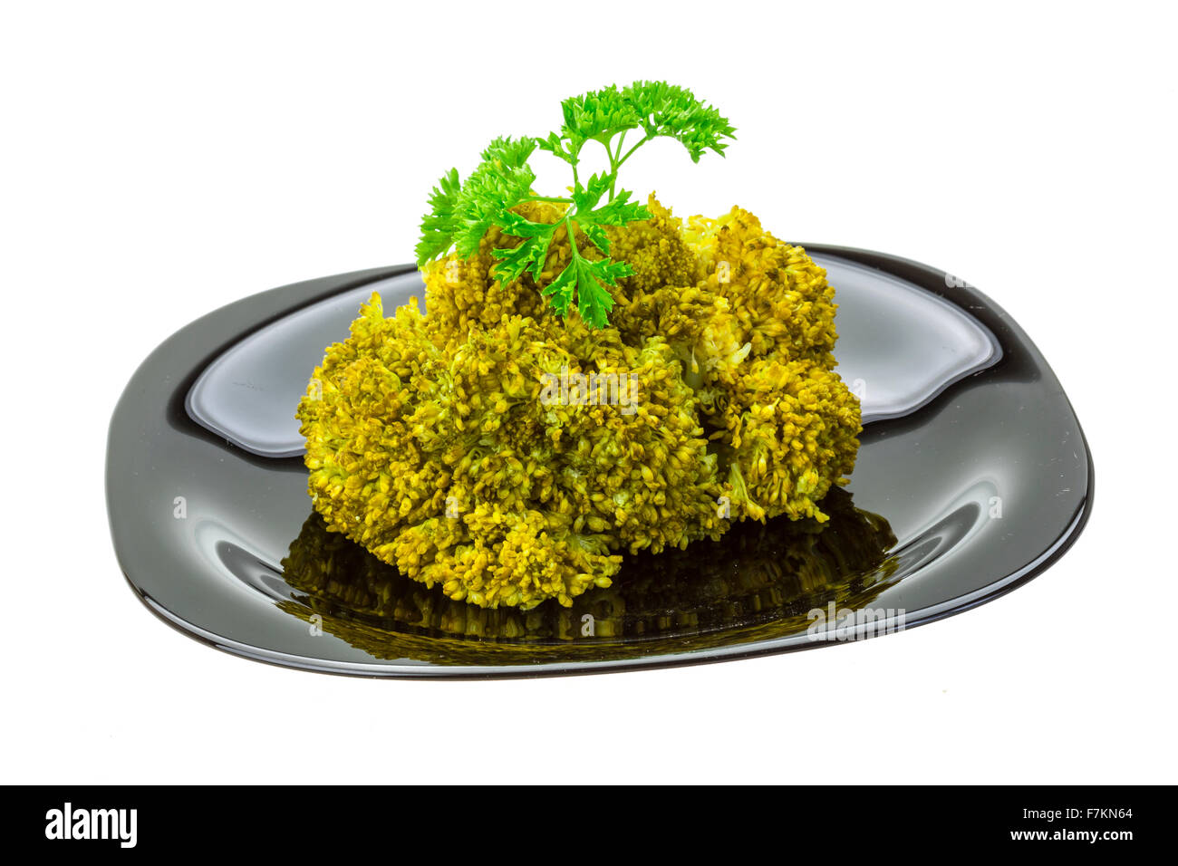 Boiled cauliflower with parsley Stock Photo Alamy