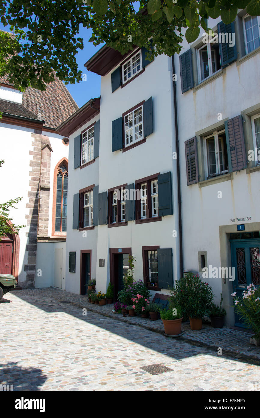 Basel Street in Switzerland Stock Photo Alamy