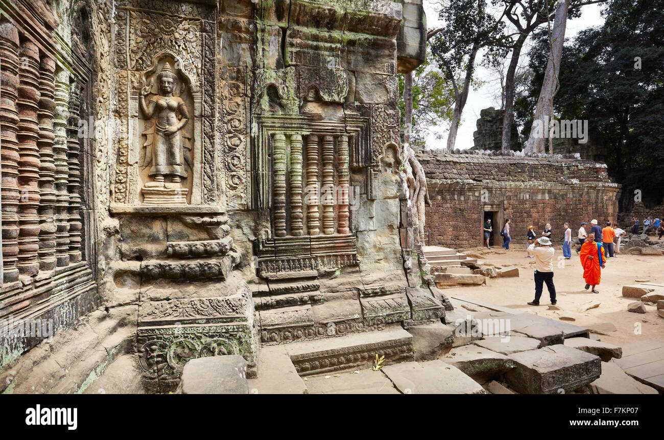 Ta Prohm Temple, Angkor, Cambodia, Asia Stock Photo