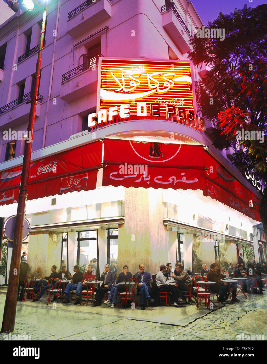 Cafe de Paris. Tunis, Tunisia. Stock Photo