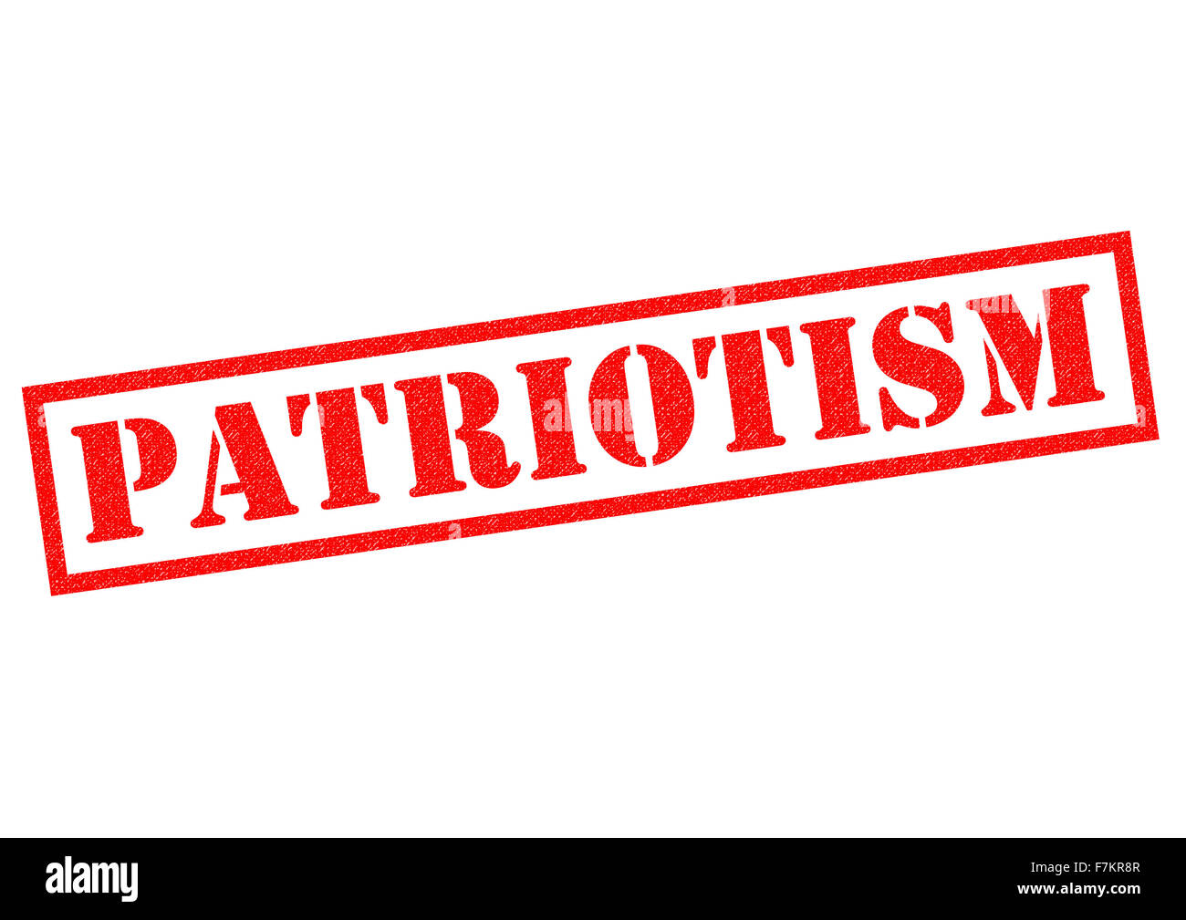 PATRIOTISM red Rubber Stamp over a white background. Stock Photo