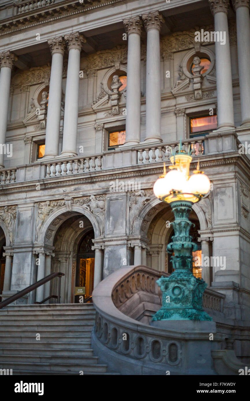 Washington, DC - The exterior of the Thomas Jefferson Building of the Library of Congress. Stock Photo