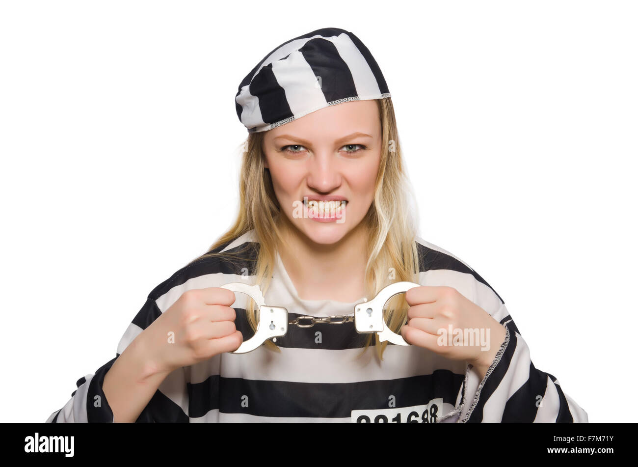 Woman handcuffs humour hi-res stock photography and images - Alamy