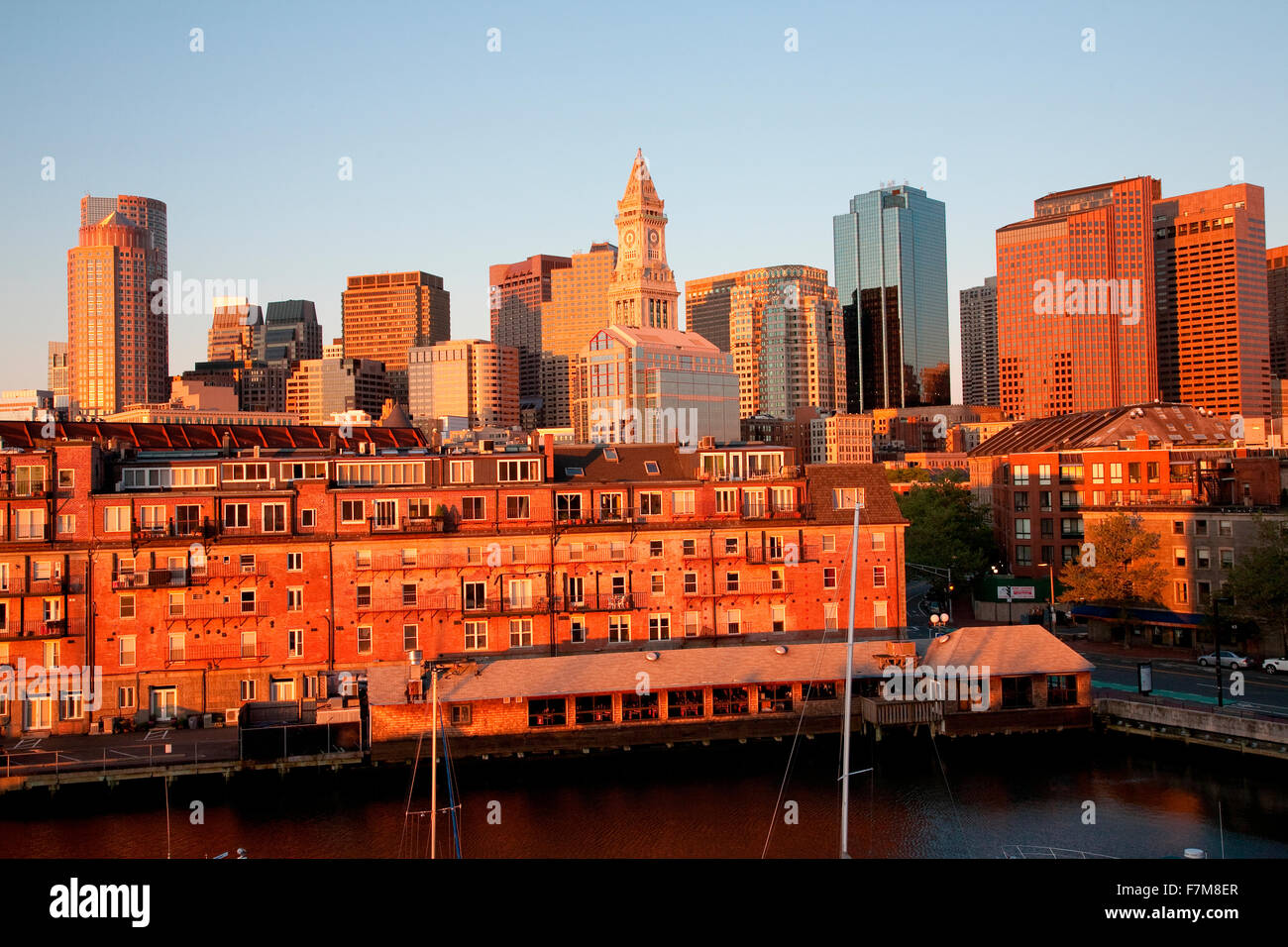 Commerce House Tower (built 1910) and Boston Skyline with condos below