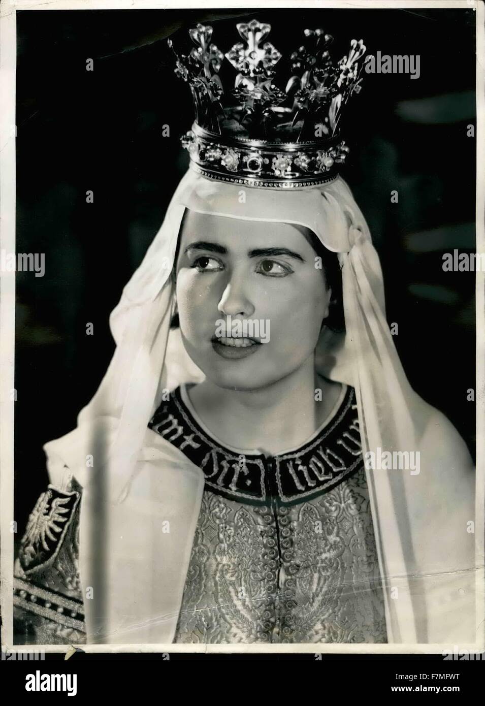 1953 - ''Hedwiga 1953''- true to her original of the year 1475 - Princess of the family of the Jagellons, oldest and 18-years-old daughter of King Kasimir IV. of Poland. This year Hedwiga will be repre - sented by Miss Maria Weitl, 18-years-old daughter of the Lands-hut soap manufacturer Hans Welt' © Keystone Pictures USA/ZUMAPRESS.com/Alamy Live News Stock Photo