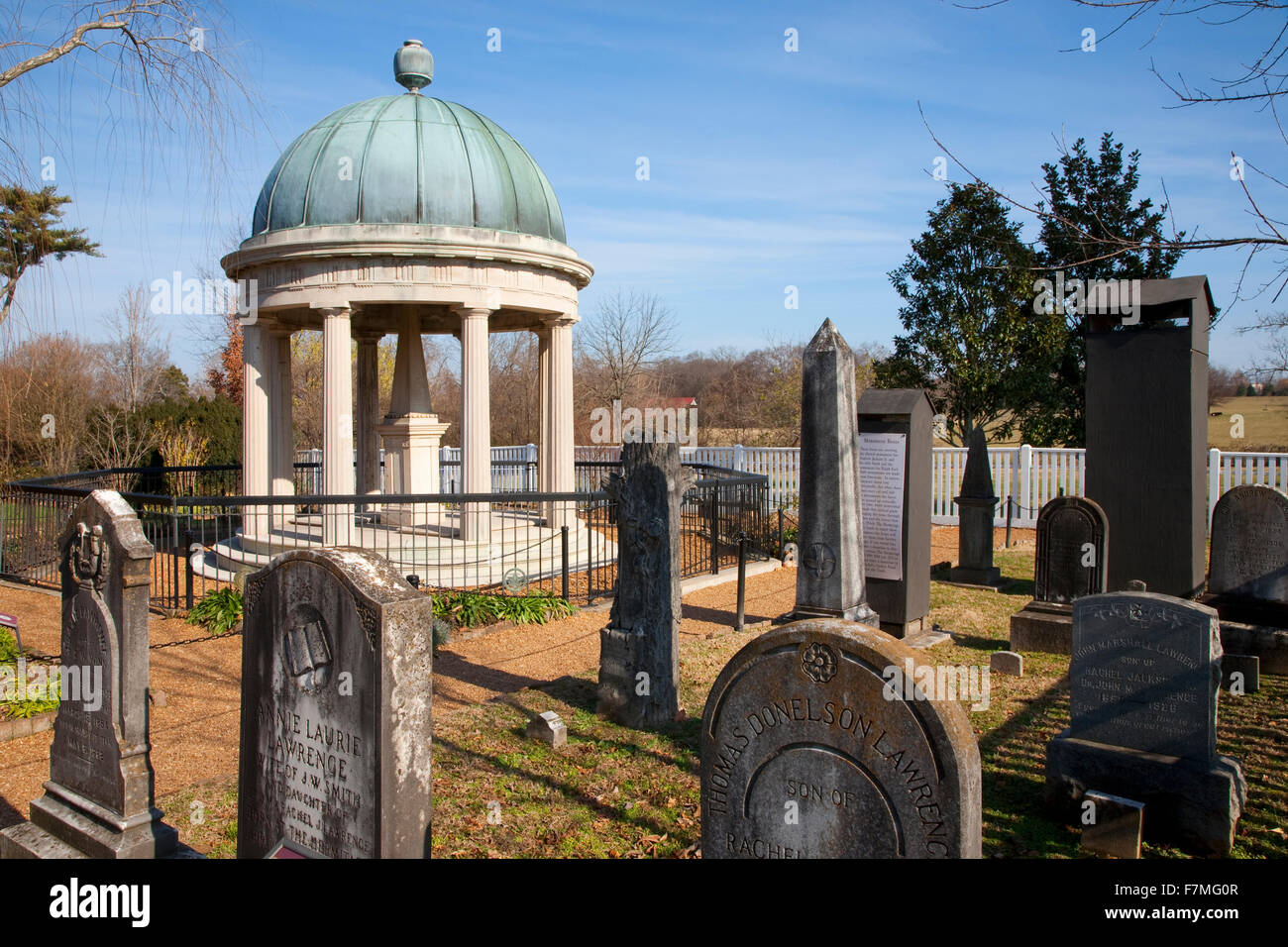 Andrew Jackson Tomb, The Hermitage, President Andrew Jackson Mansion and Home, Nashville, Davidson County, Tennessee, USA Stock Photo