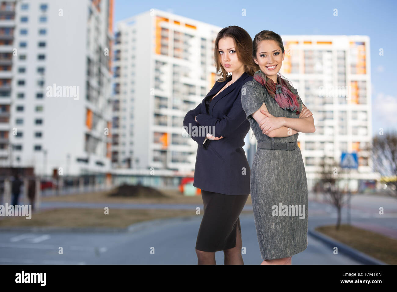 Business women on city street hi-res stock photography and images - Alamy