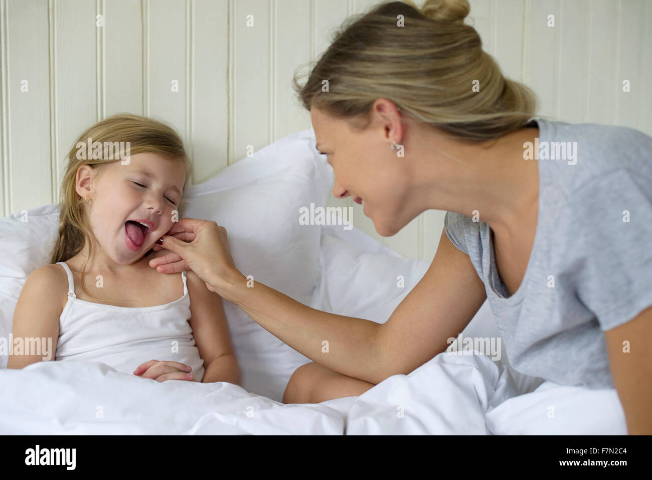 Mother and daughter bonding Stock Photo