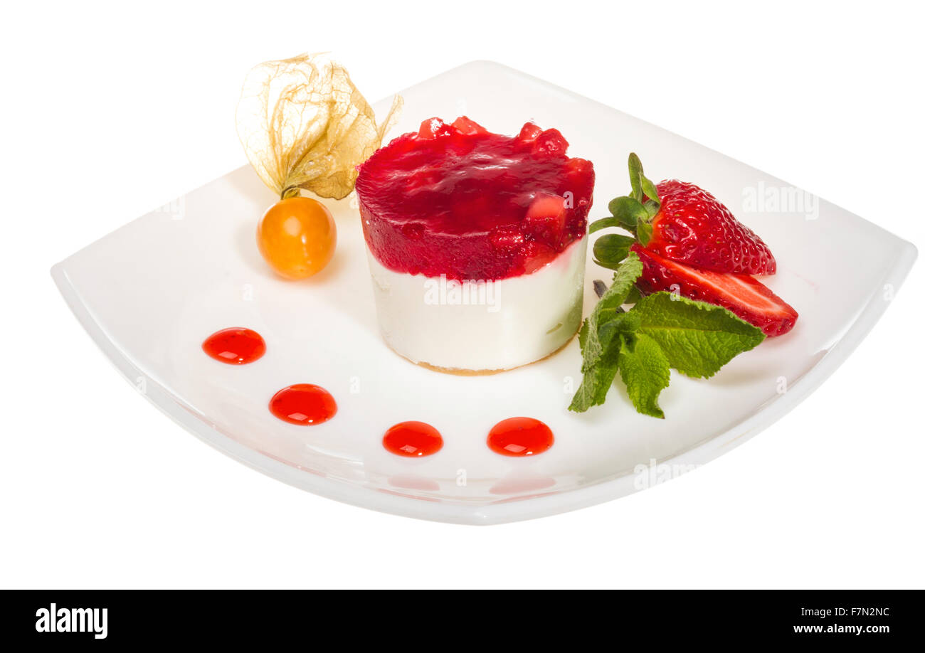 Strawberry shortcake plate Cut Out Stock Images & Pictures - Alamy