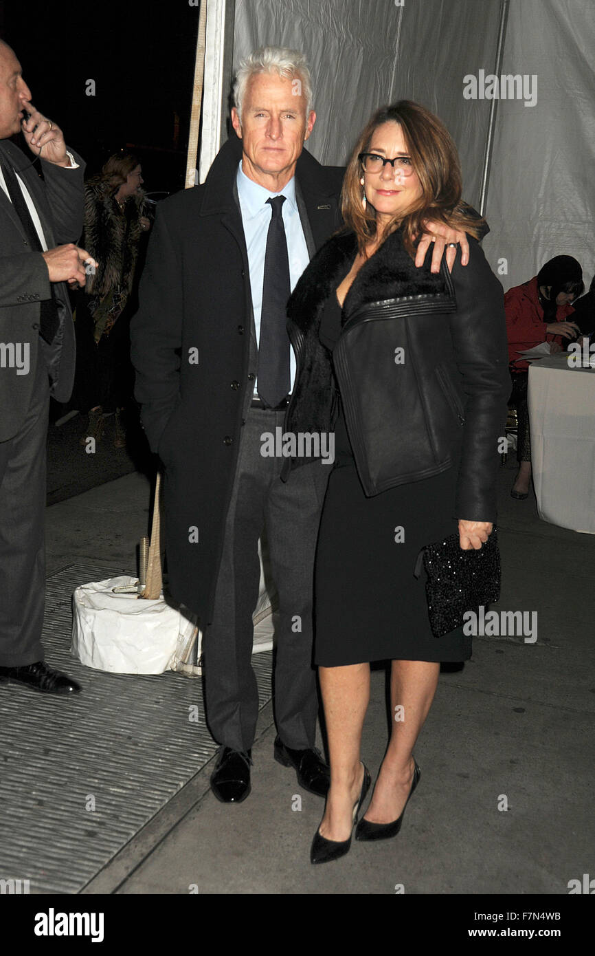 New York City. 30th Nov, 2015. John Slattery and Talia Balsam attend the 2015 Gotham Independent Film Awards at Cipriani Wall Street on November 30, 2015 in New York City. © dpa/Alamy Live News Stock Photo