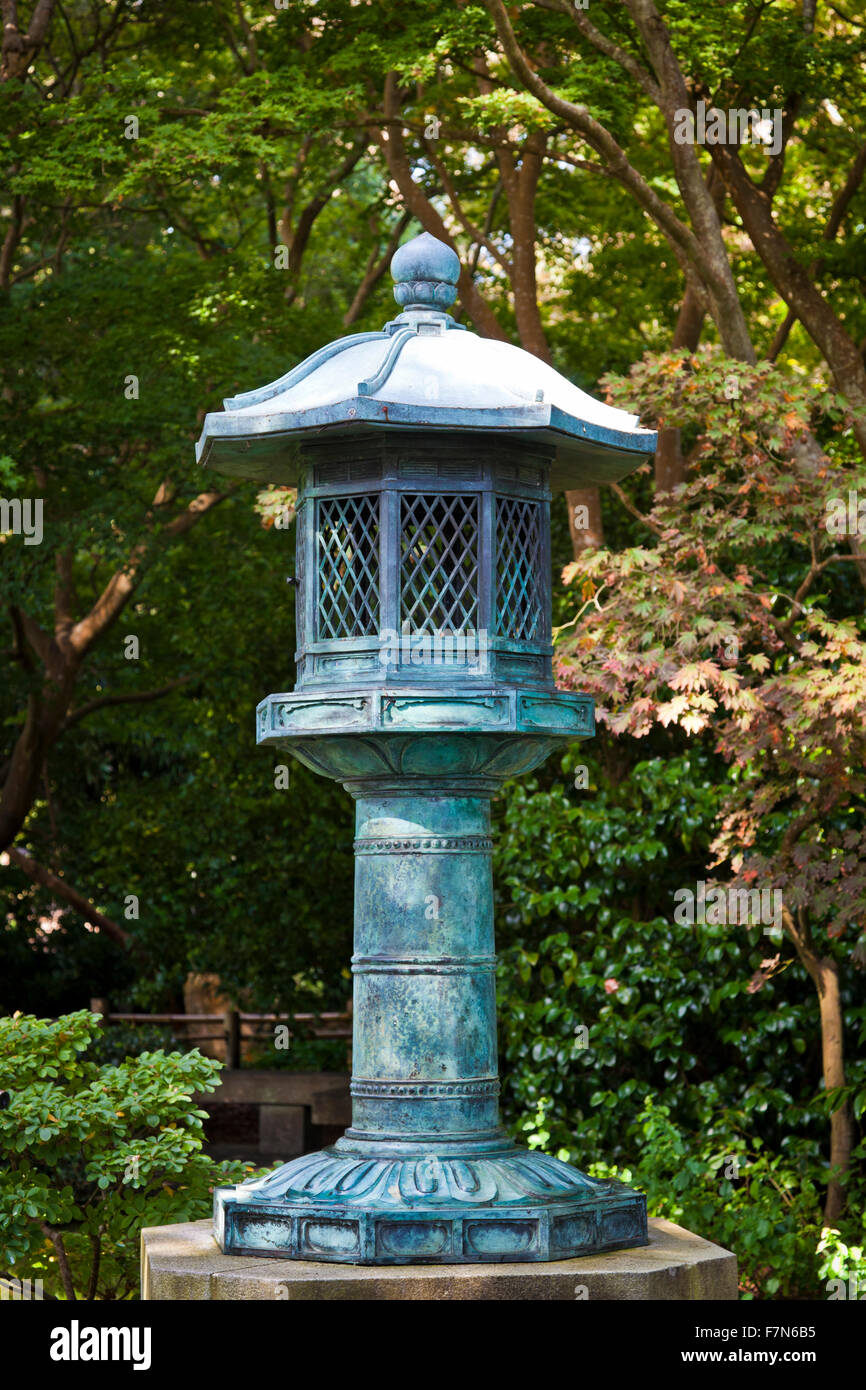 Japanese Tea Garden Lantern (San Francisco, California) Stock Photo