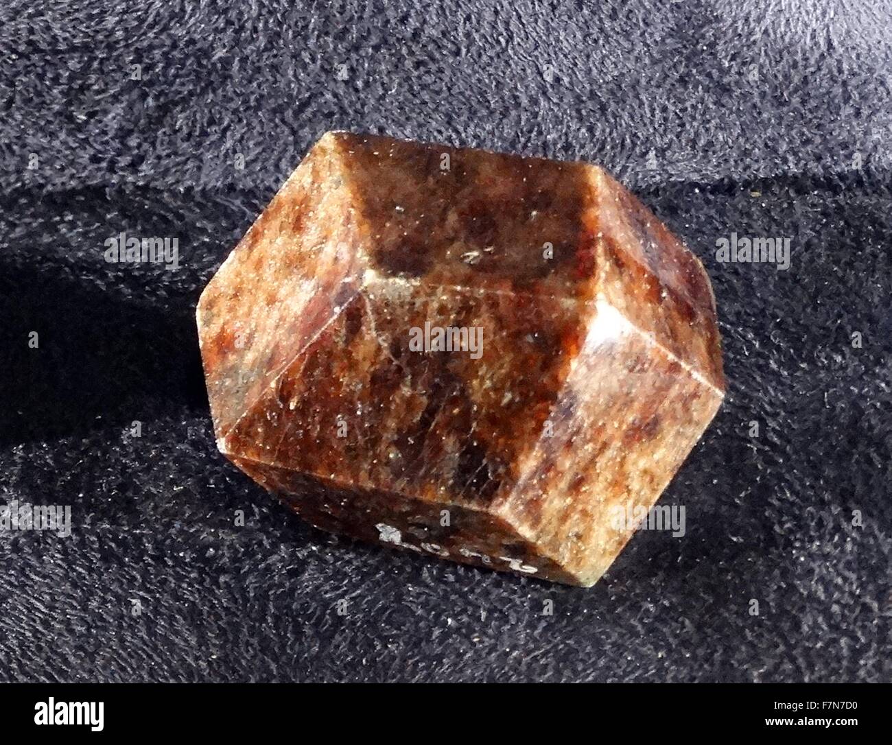 Twinned crystals of Polished crystal. 2014 Stock Photo
