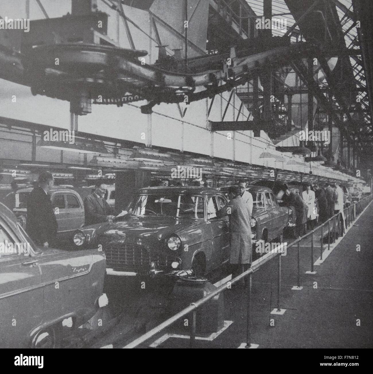 The final inspection on a motor car assembly line ensures perfection of