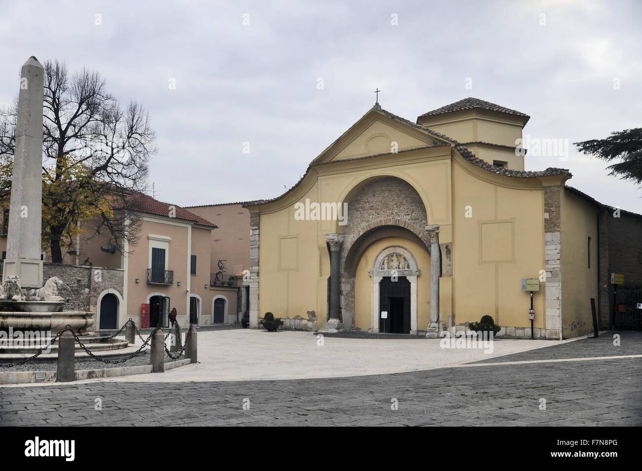 Benevento (Campania region, Italy), St. Sophia church a, UNESCO World Heritage Site Stock Photo