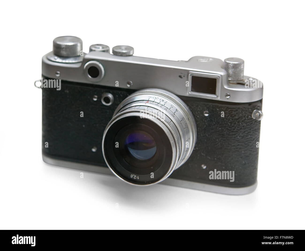 the old russian analog camera for film Stock Photo Alamy