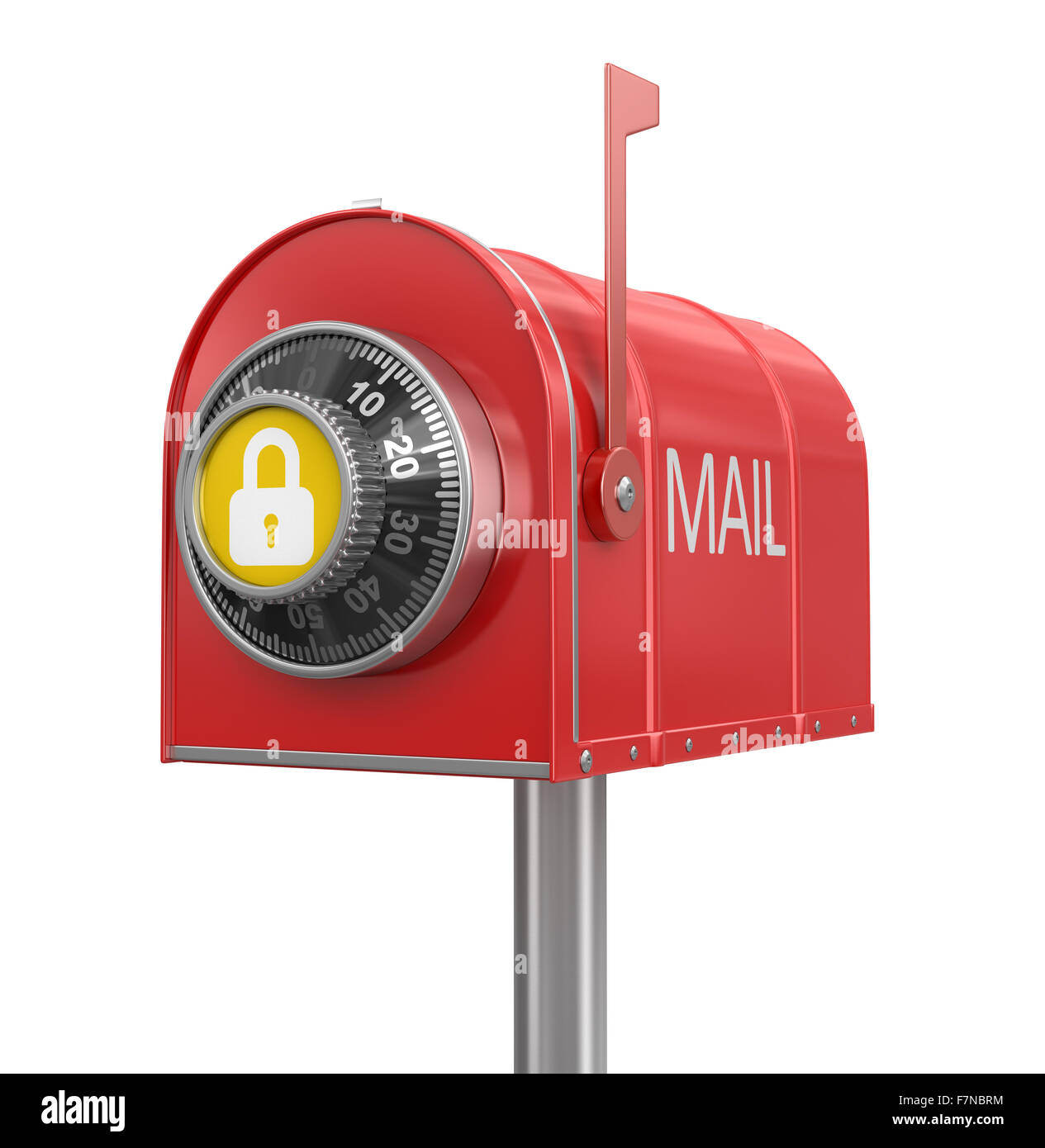 Mailbox protection (clipping path included) Stock Photo