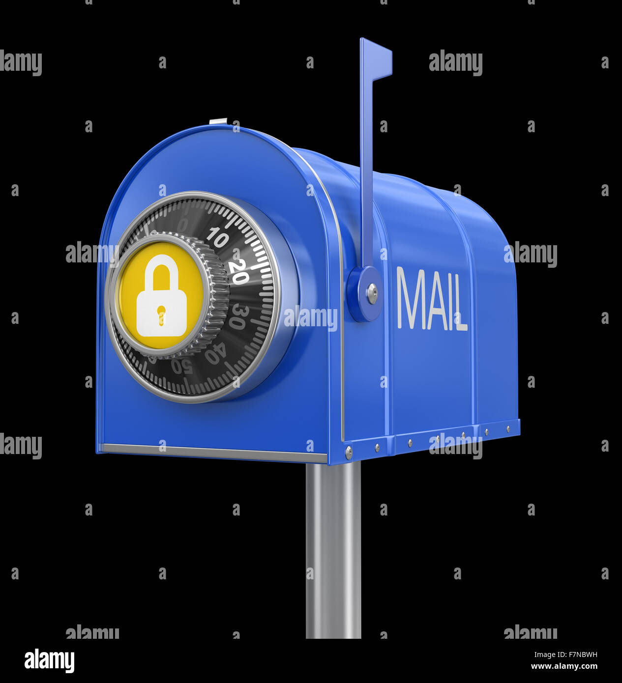 Mailbox protection (clipping path included) Stock Photo