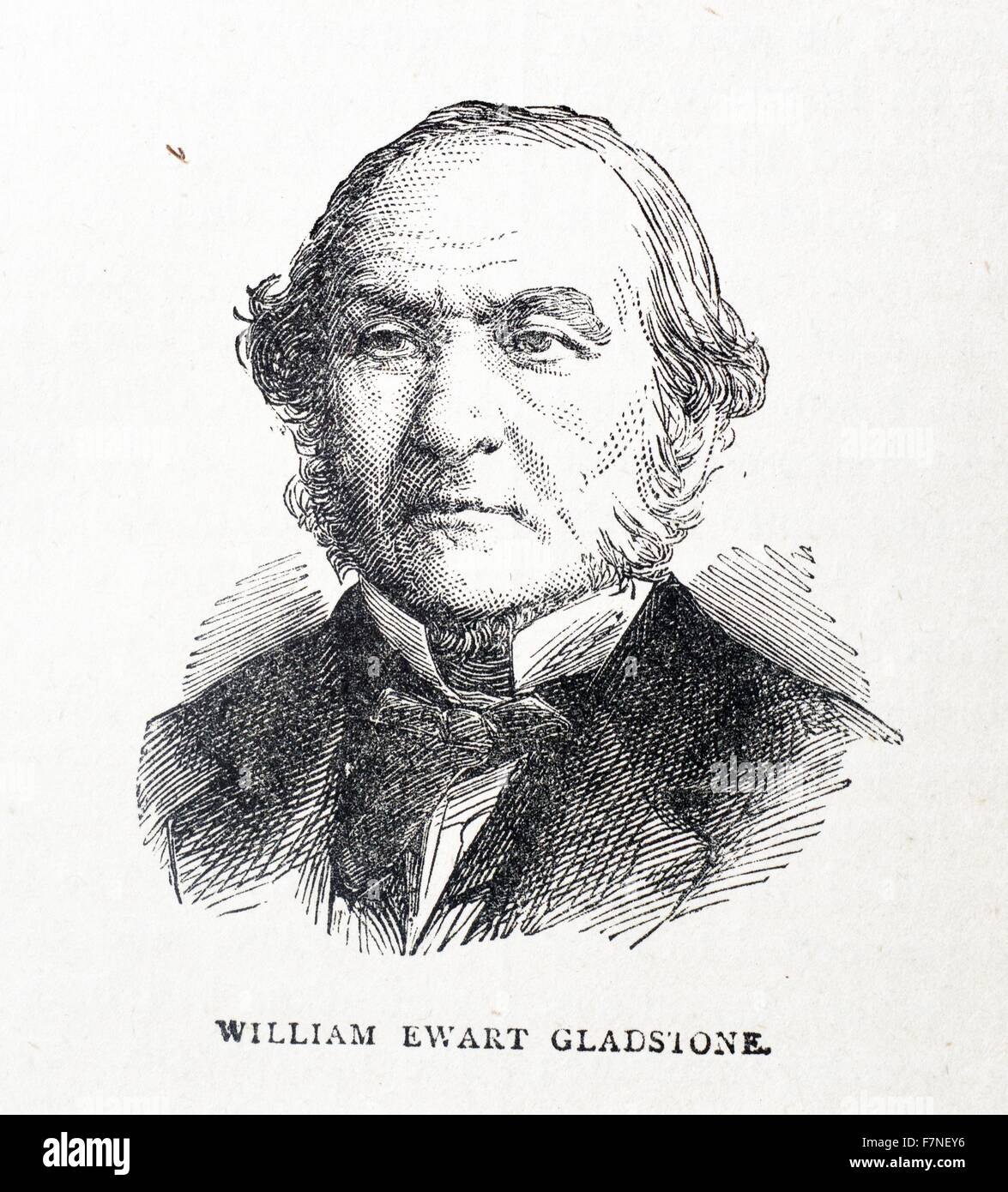 Portrait of William Ewart Gladstone (1809-1898) British Liberal politician. Dated 1898 Stock Photo