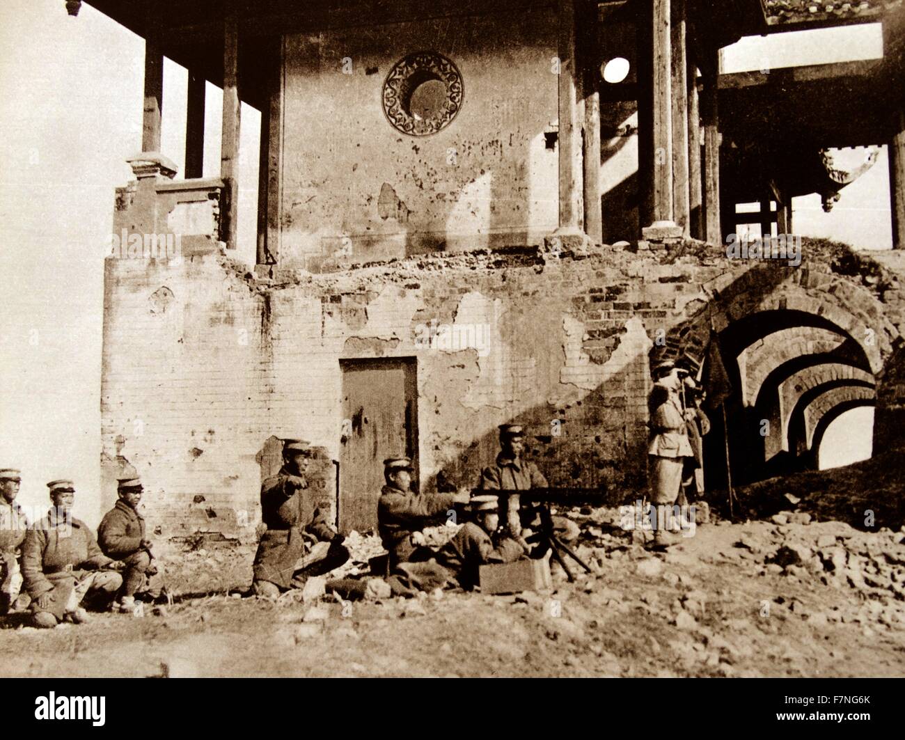 The Battle of Shanghai was the first of the twenty-two major engagements fought between the National Revolutionary Army (NRA) of the Republic of China (ROC) and the Imperial Japanese Army (IJA) of the Empire of Japan during the Second Sino-Japanese War 19 Stock Photo
