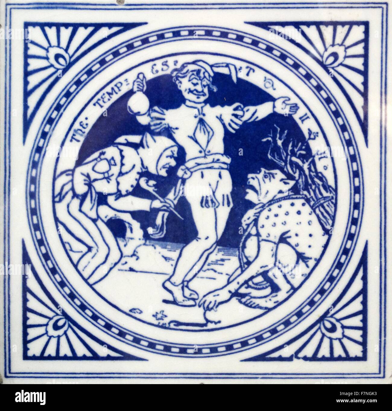 19th Century English ceramic tile Stock Photo Alamy