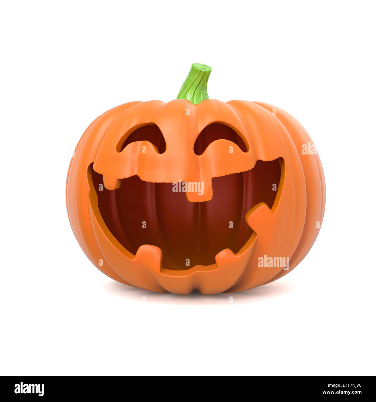 Funny Halloween pumpkin Stock Photo