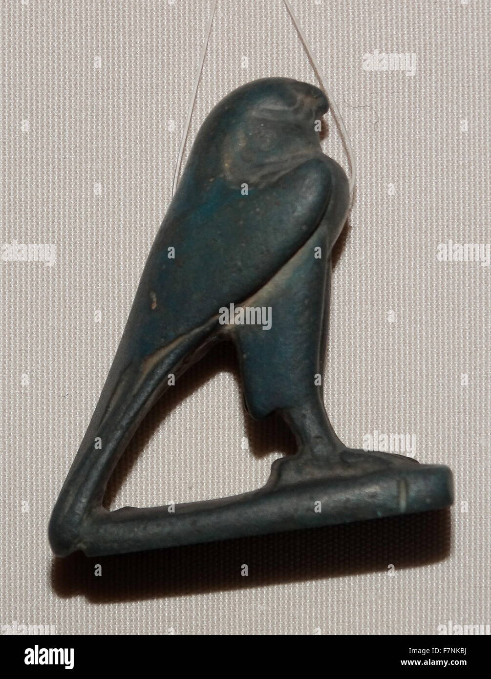 Falcon symbolising the Egyptian God Horus in his early form as a sky god Stock Photo