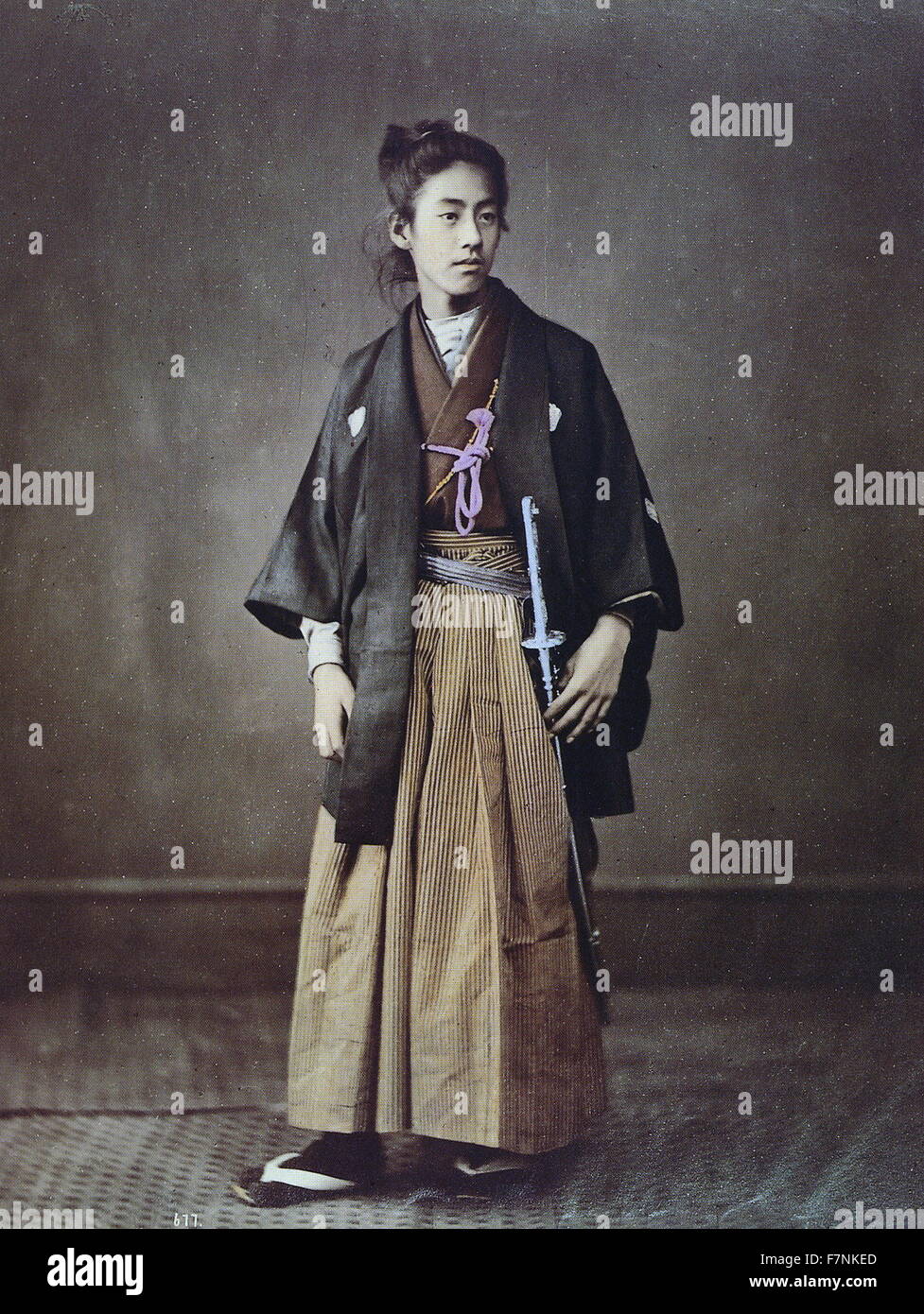 Young Japanese noble 1880 Stock Photo