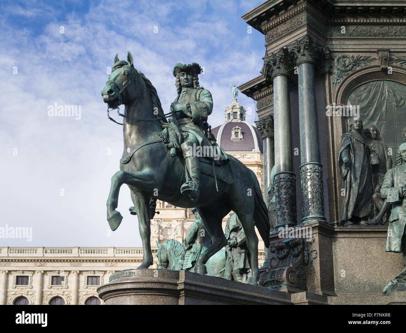 Maria Teresa monument Museums Quarter Vienna Austria Europe Stock Photo