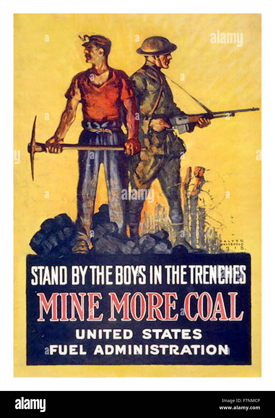 World War one, American Patriotic Poster. Stock Photo