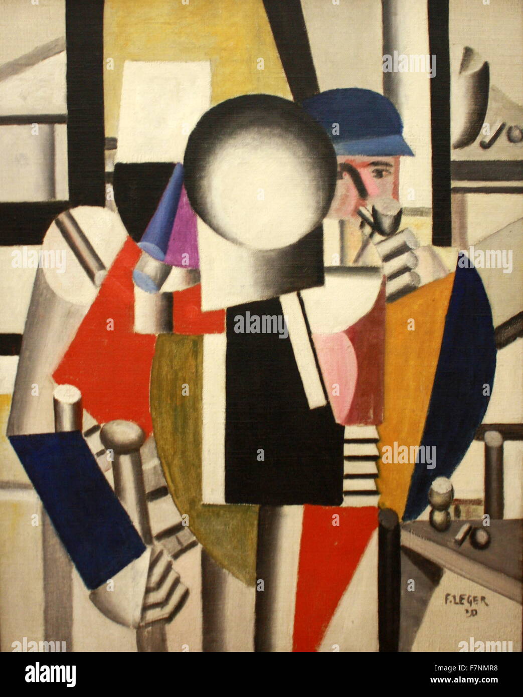 The Three Comrades by Fernand Léger. Stock Photo