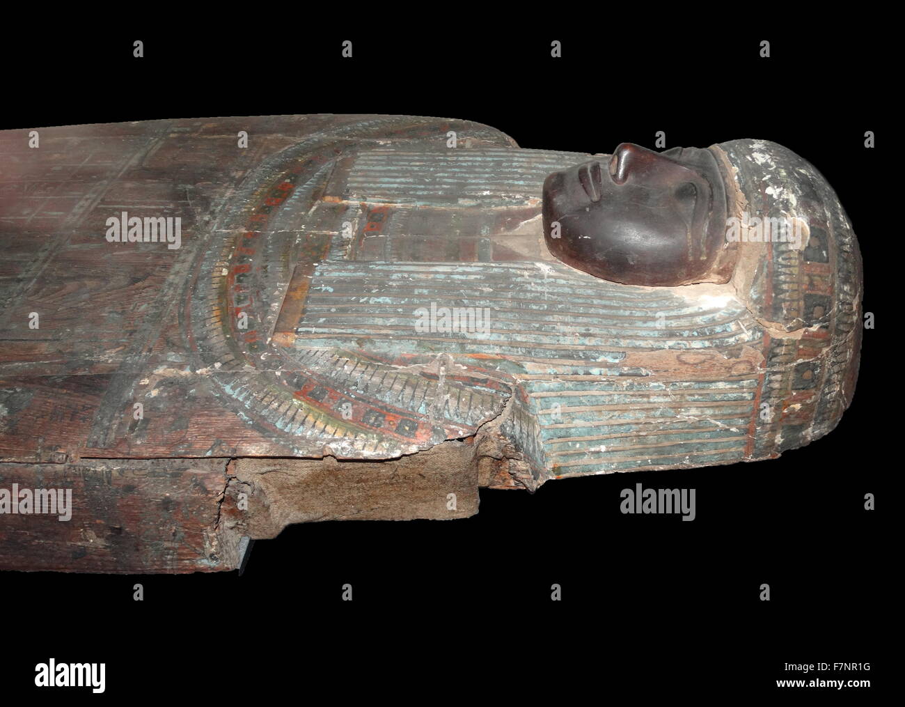 Outer coffin of Padimut with a 'Negative Confession' inscription Stock ...