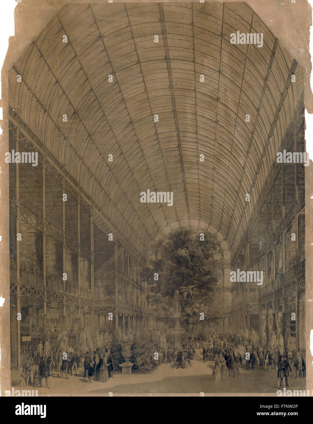 The fourth month. Print shows a woman sitting at the opening to a building, enjoying the evening by moonlight. Stock Photo
