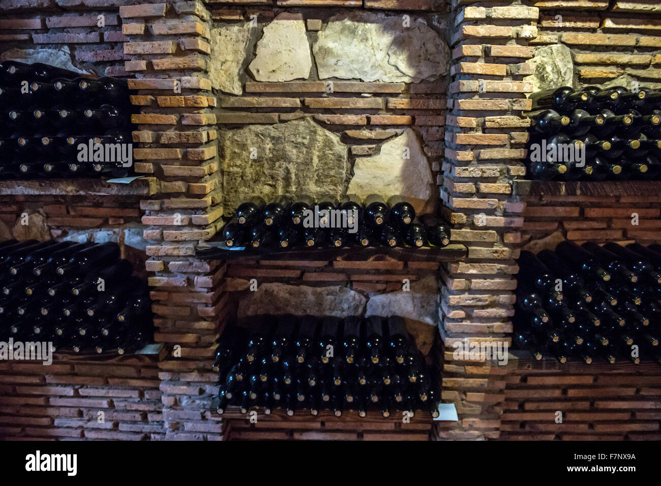 wine cellar in Napareuli village in Georgia Stock Photo