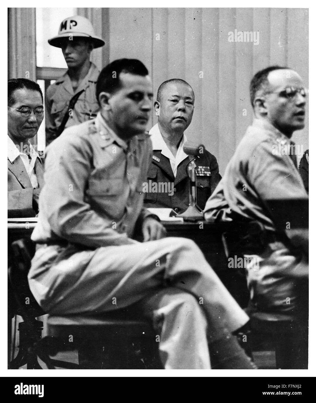 World war two, Japanese War Crimes Trials in Manila 1946 Stock Photo