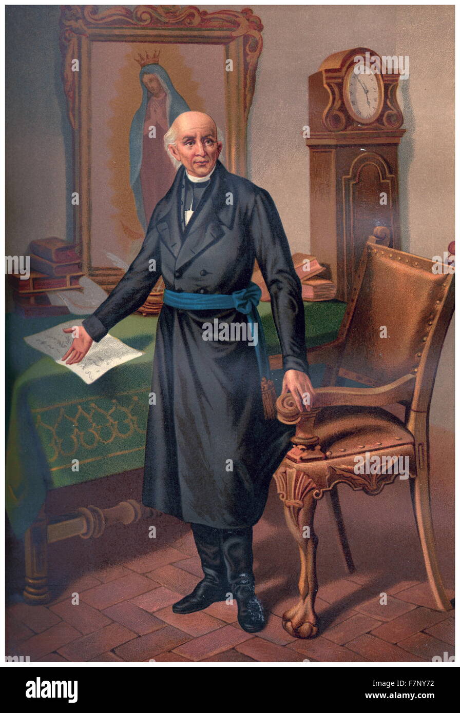 independence leader Miguel Hidalgo of Mexico. Don Miguel Ignacio Hidalgo-Costilla  y Gallaga (1753 – 1811), Mexican Catholic priest and a leader of the Mexican  War of Independence Stock Photo - Alamy