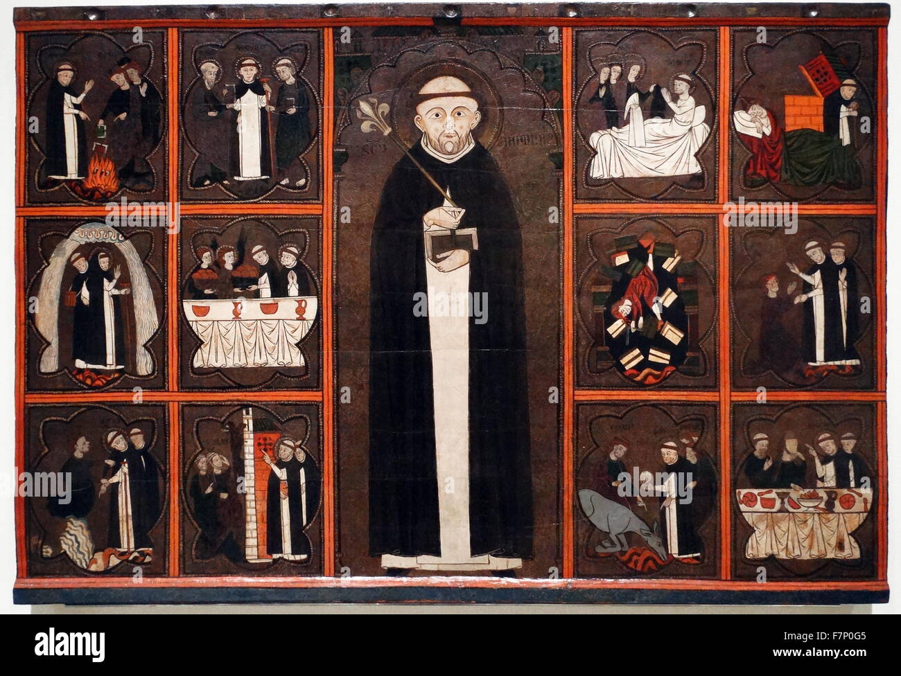 Table of Saint Dominic by Anonymous. Dated 14th Century Stock Photo Alamy