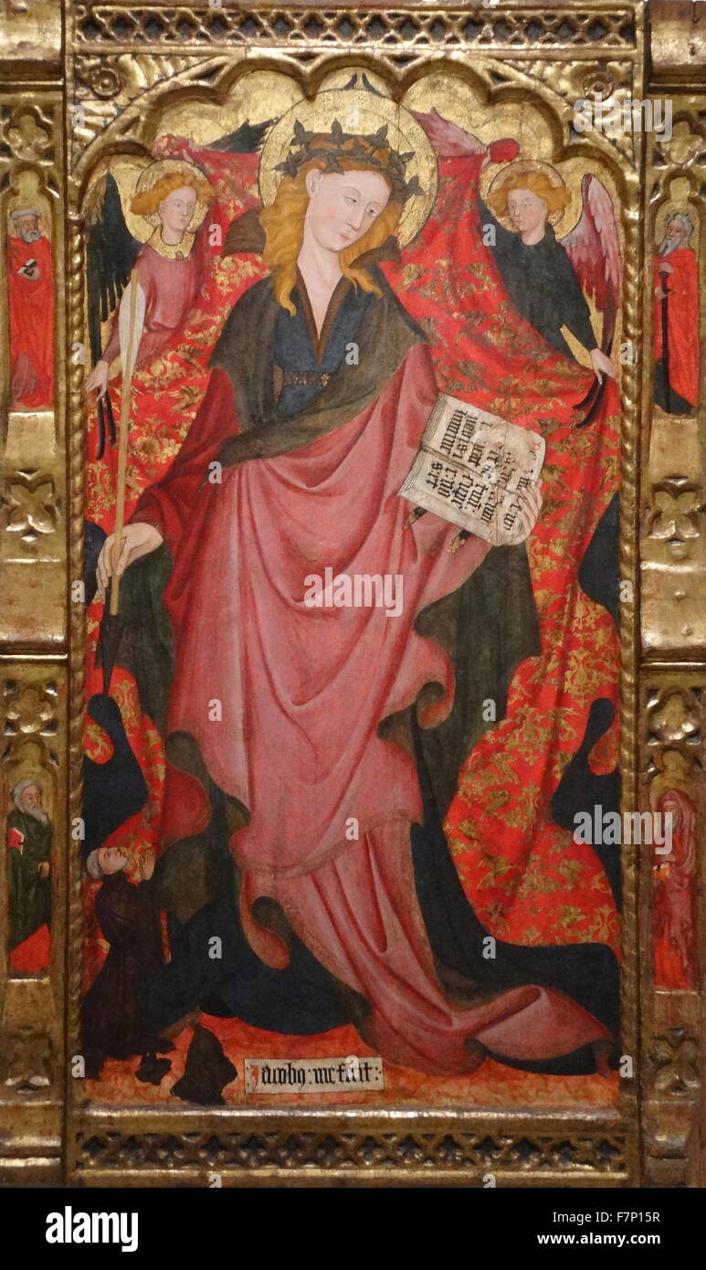 Saint Ursula by Vlestre Jacobus. Dated 15th Century Stock Photo Alamy