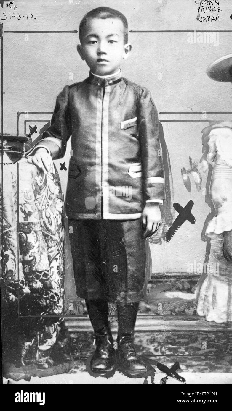 Hirohito Crown Prince of Japan 1906 Stock Photo