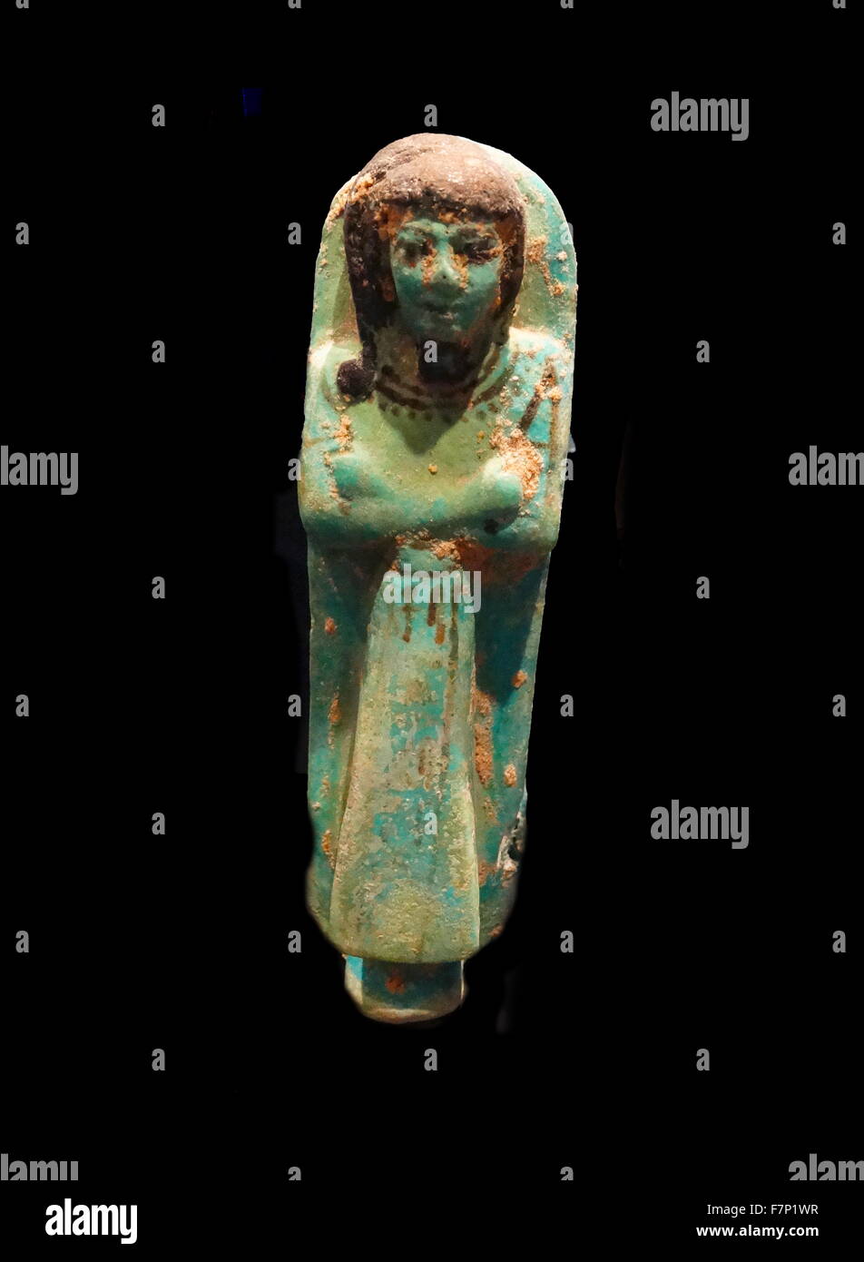 Egyptian Ushabti or Ushabti. The Ushabti also called Ushabti or shawabti, was an Ancient Egyptian funerary figurine Stock Photo