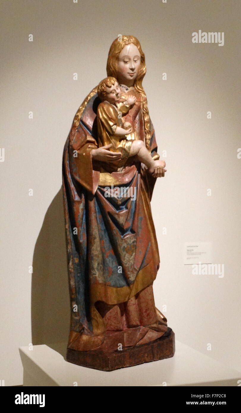 Wooden statuette of the Mother of God. By Gil of Siloam, Flemish